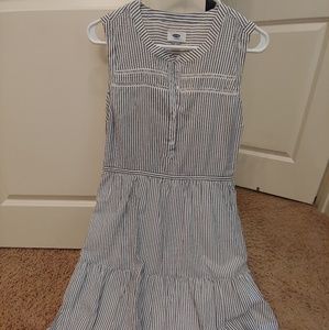 Old Navy Striped ruffled bottom dress
